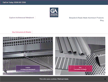 Tablet Screenshot of bespoke-ready-made-aluminium-products.co.uk